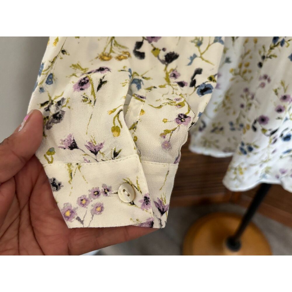 J. Jill Plus Size Flow Hem Floral Button Tunic Shirt Blouse Top Size 2X - Picture 12 of 16